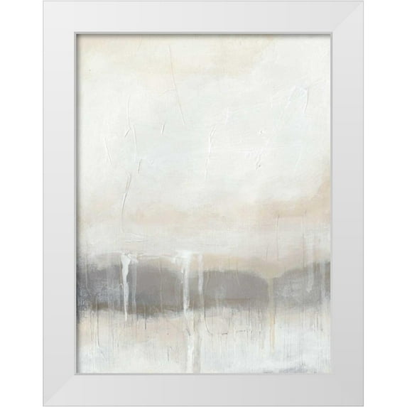 Vess, June Erica 19x24 White Modern Wood Framed Museum Art Print Titled - Horizon Strata II