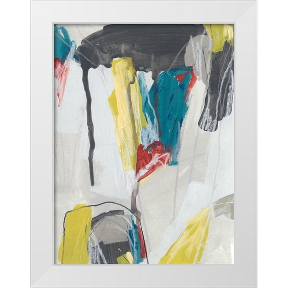 Vess, June Erica 19x24 White Modern Wood Framed Museum Art Print Titled - Mix and Mingle II