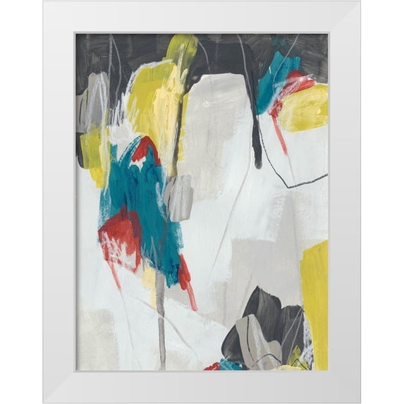 Vess, June Erica 19x24 White Modern Wood Framed Museum Art Print Titled - Mix and Mingle I