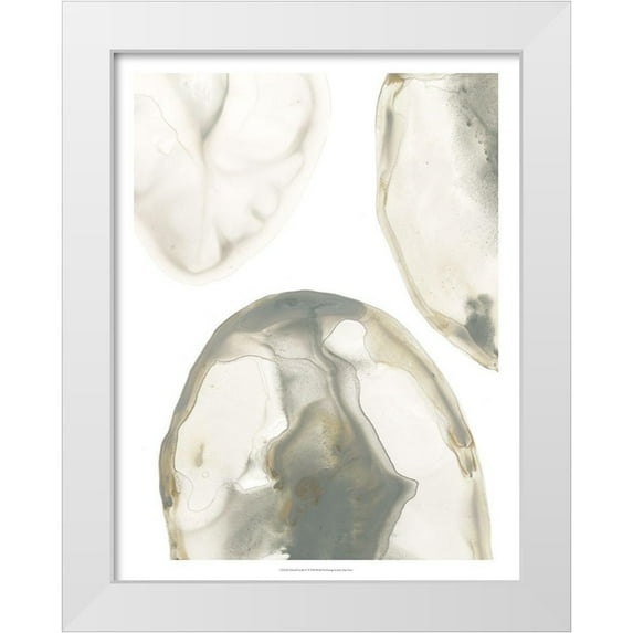 Vess, June Erica 19x24 White Modern Wood Framed Museum Art Print Titled - Natural Geode IV
