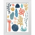 thumbnail image 1 of Vess, June Erica 19x24 White Modern Wood Framed Museum Art Print Titled - Reef Assortment I, 1 of 4
