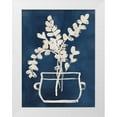 thumbnail image 1 of Vess, June Erica 19x24 White Modern Wood Framed Museum Art Print Titled - Vessel on Indigo I, 1 of 4