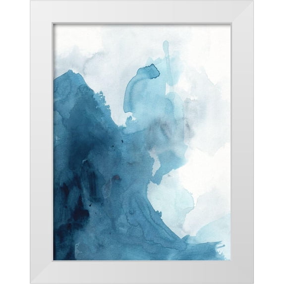 Vess, June Erica 19x24 White Modern Wood Framed Museum Art Print Titled - Wave Agate I