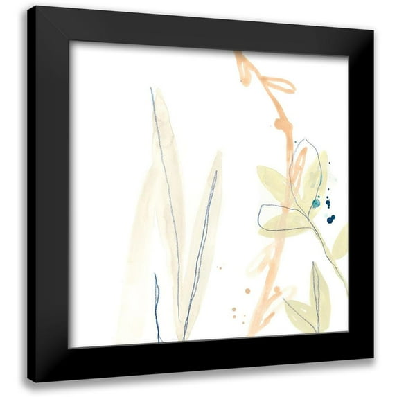 Vess, June Erica 20x20 Black Modern Framed Museum Art Print Titled - Botany Gesture I