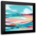 thumbnail image 1 of Vess, June Erica 20x20 Black Modern Framed Museum Art Print Titled - Chromatic Coast II, 1 of 5