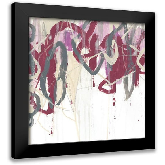 Vess, June Erica 20x20 Black Modern Framed Museum Art Print Titled - Chrystalline Structure I