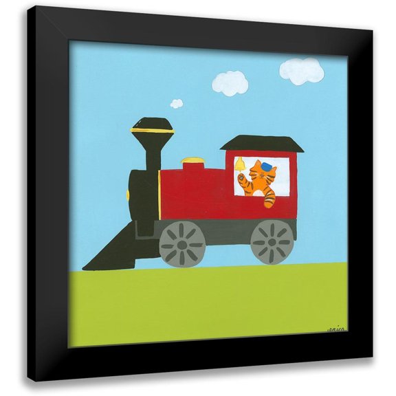 Vess, June Erica 20x20 Black Modern Framed Museum Art Print Titled - Circus Train I