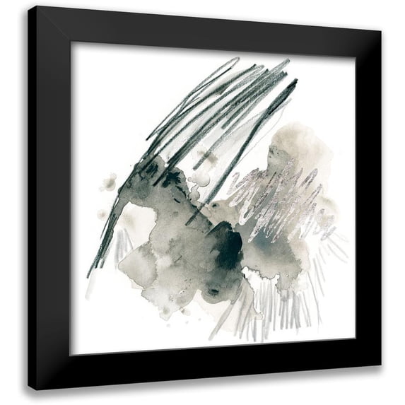 Vess, June Erica 20x20 Black Modern Framed Museum Art Print Titled - Graphite Markup II