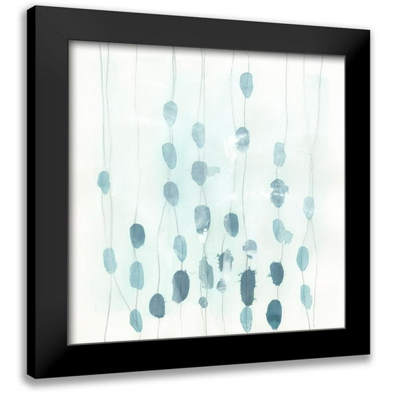 Vess, June Erica 20x20 Black Modern Framed Museum Art Print Titled - Indigo Threads I