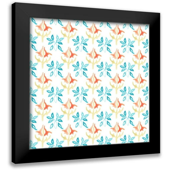 Vess, June Erica 20x20 Black Modern Framed Museum Art Print Titled - Medallion Medley Collection G