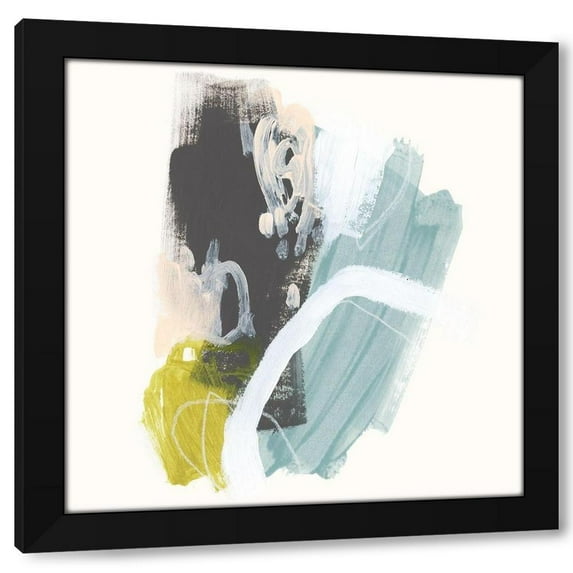 June Erica Vess 20x20 Black Modern Wood Framed Wall Art Titled - Mixed Metaphor VIII