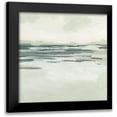 thumbnail image 1 of Vess, June Erica 20x20 Black Modern Framed Museum Art Print Titled - Moss Coastline I, 1 of 5