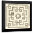 thumbnail image 1 of Vess, June Erica 20x20 Black Modern Framed Museum Art Print Titled - Neutral Impressions I, 1 of 5