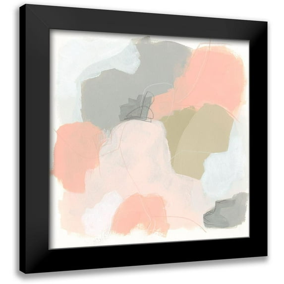 Vess, June Erica 20x20 Black Modern Framed Museum Art Print Titled - Pink Cloud I