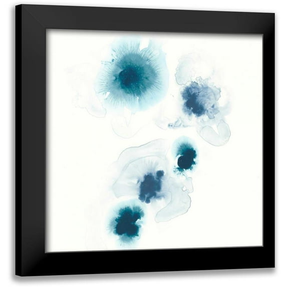 Vess, June Erica 20x20 Black Modern Framed Museum Art Print Titled - Protea Blue I