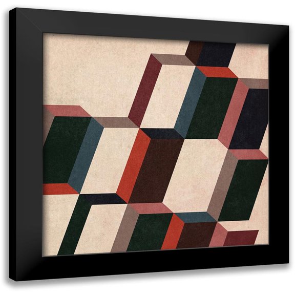 Vess, June Erica 20x20 Black Modern Framed Museum Art Print Titled - Radar Slant II