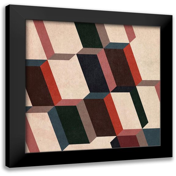 Vess, June Erica 20x20 Black Modern Framed Museum Art Print Titled - Radar Slant I