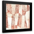 thumbnail image 1 of Vess, June Erica 20x20 Black Modern Framed Museum Art Print Titled - Red Earth Textile VII, 1 of 5