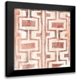 thumbnail image 1 of Vess, June Erica 20x20 Black Modern Framed Museum Art Print Titled - Red Earth Textile V, 1 of 5