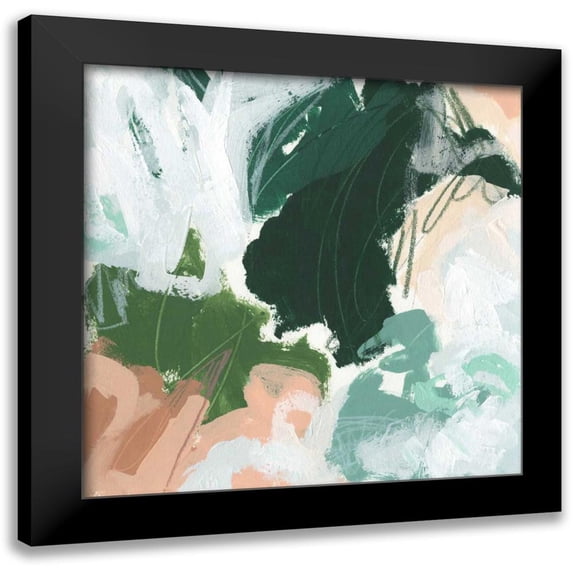 Vess, June Erica 20x20 Black Modern Framed Museum Art Print Titled - Riddle Drum II