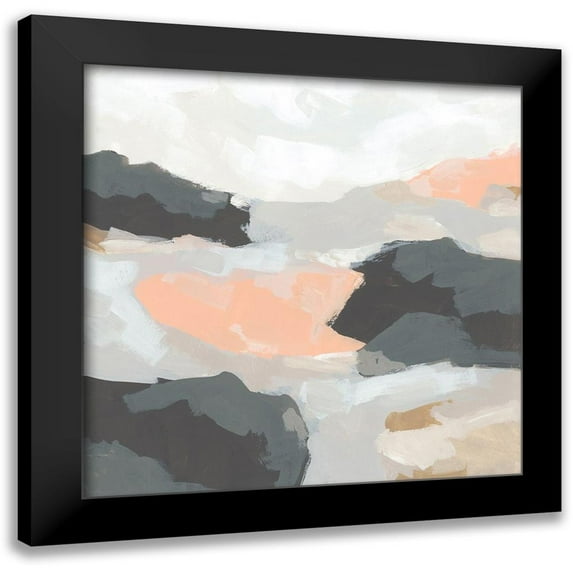 Vess, June Erica 20x20 Black Modern Framed Museum Art Print Titled - Rock Currents II