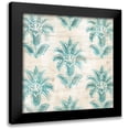 thumbnail image 1 of Vess, June Erica 20x20 Black Modern Framed Museum Art Print Titled - Serene Cerulean V, 1 of 5