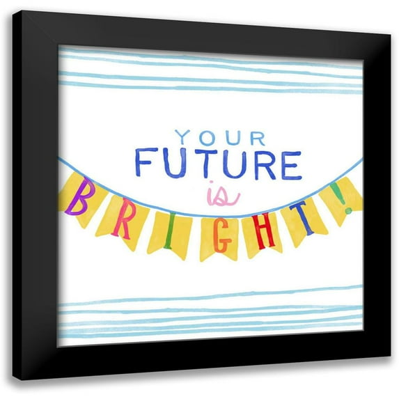 Vess, June Erica 20x20 Black Modern Framed Museum Art Print Titled - Shine Bright Graduate III