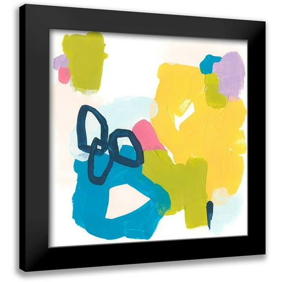 Vess, June Erica 20x20 Black Modern Framed Museum Art Print Titled - Shorthand IX