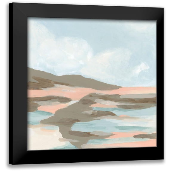 Vess, June Erica 20x20 Black Modern Framed Museum Art Print Titled - Soft Shoals II