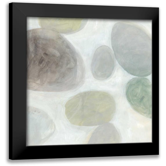 Vess, June Erica 20x20 Black Modern Framed Museum Art Print Titled - Stone Story I