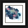 thumbnail image 1 of Vess, June Erica 20x20 Black Ornate Wood Framed with Double Matting Museum Art Print Titled - Abstract Lily Pond I, 1 of 4