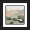 thumbnail image 1 of Vess, June Erica 20x20 Black Ornate Wood Framed with Double Matting Museum Art Print Titled - Abstract Valley I, 1 of 4