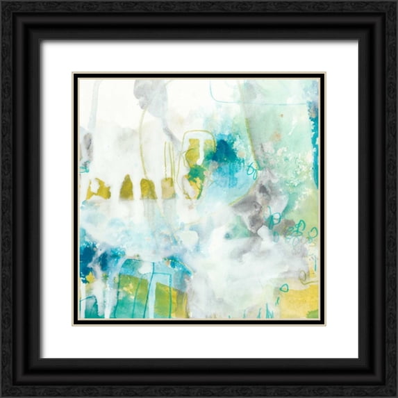 Vess, June Erica 20x20 Black Ornate Wood Framed with Double Matting Museum Art Print Titled - Aquatic Atmosphere IV