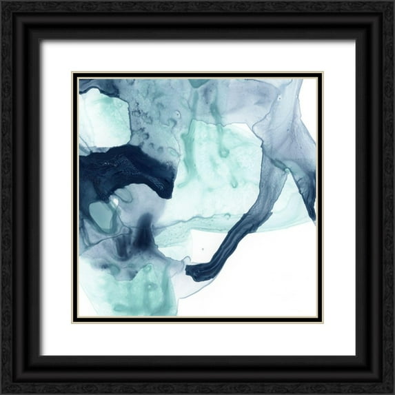 Vess, June Erica 20x20 Black Ornate Wood Framed with Double Matting Museum Art Print Titled - Blue Cavern III