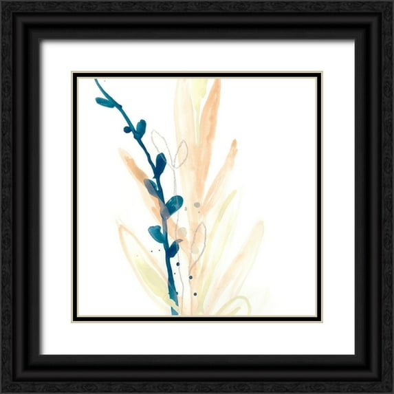 Vess, June Erica 20x20 Black Ornate Wood Framed with Double Matting Museum Art Print Titled - Botany Gesture IV