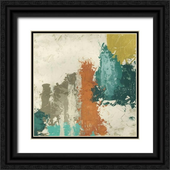 Vess, June Erica 20x20 Black Ornate Wood Framed with Double Matting Museum Art Print Titled - City Signals I