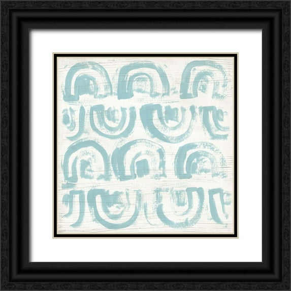 Vess, June Erica 20x20 Black Ornate Wood Framed with Double Matting Museum Art Print Titled - Decorative Signals III