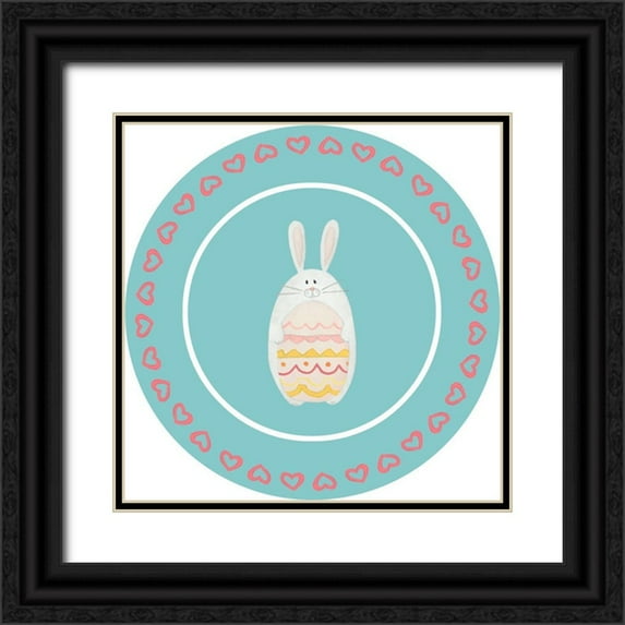 Vess, June Erica 20x20 Black Ornate Wood Framed with Double Matting Museum Art Print Titled - Easter Sweeties Collection E