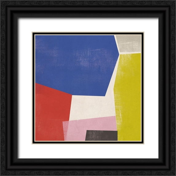 Vess, June Erica 20x20 Black Ornate Wood Framed with Double Matting Museum Art Print Titled - Foolscap II