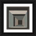 thumbnail image 1 of Vess, June Erica 20x20 Black Ornate Wood Framed with Double Matting Museum Art Print Titled - Geometric Perspective III, 1 of 4