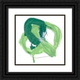 thumbnail image 1 of Vess, June Erica 20x20 Black Ornate Wood Framed with Double Matting Museum Art Print Titled - Jade Schematic I, 1 of 4