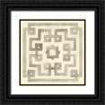 thumbnail image 1 of Vess, June Erica 20x20 Black Ornate Wood Framed with Double Matting Museum Art Print Titled - Neutral Impressions I, 1 of 4