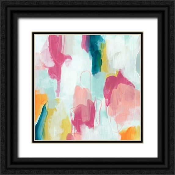 Vess, June Erica 20x20 Black Ornate Wood Framed with Double Matting Museum Art Print Titled - Synergetic III