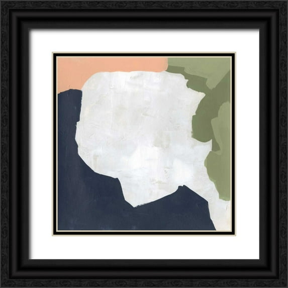 Vess, June Erica 20x20 Black Ornate Wood Framed with Double Matting Museum Art Print Titled - Tectonic Boundaries II