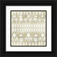 thumbnail image 1 of Vess, June Erica 20x20 Black Ornate Wood Framed with Double Matting Museum Art Print Titled - Tribal Coast III, 1 of 4