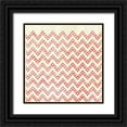 thumbnail image 1 of Vess, June Erica 20x20 Black Ornate Wood Framed with Double Matting Museum Art Print Titled - Weathered Patterns in Red XII, 1 of 4