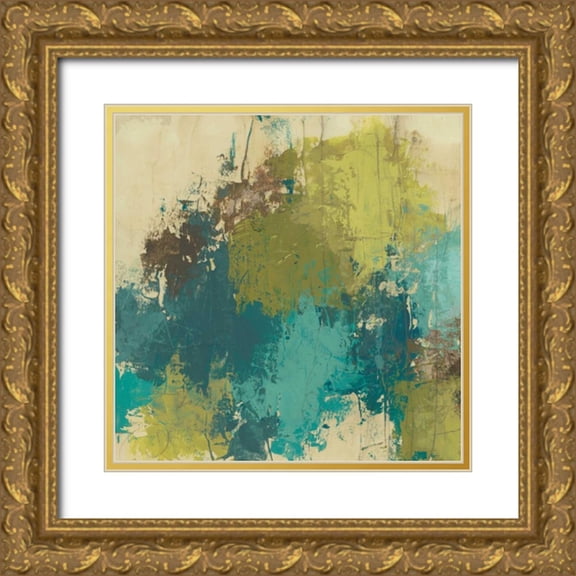 Vess, June Erica 20x20 Gold Ornate Wood Framed with Double Matting Museum Art Print Titled - Blue Monday II