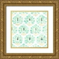 thumbnail image 1 of Vess, June Erica 20x20 Gold Ornate Wood Framed with Double Matting Museum Art Print Titled - Bohemian Textile VI, 1 of 4