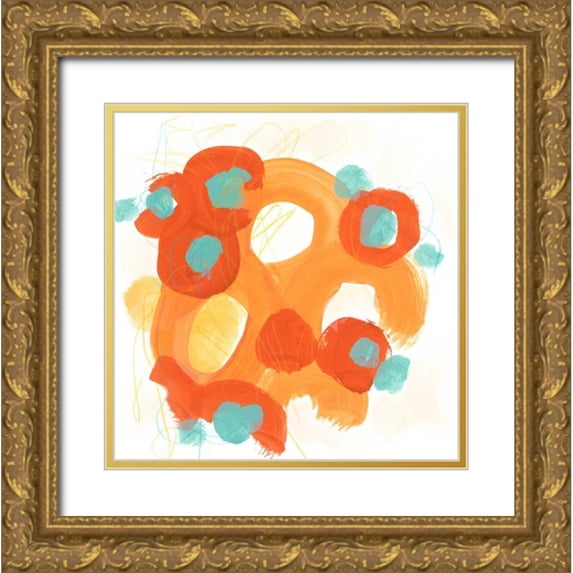Vess, June Erica 20x20 Gold Ornate Wood Framed with Double Matting Museum Art Print Titled - Bright Idea II