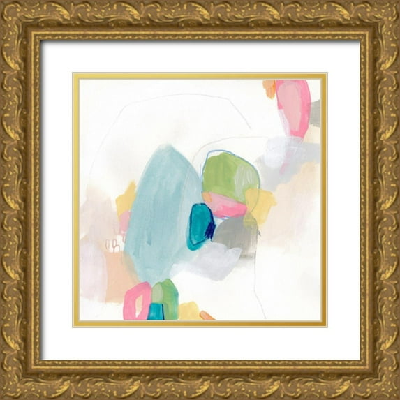 Vess, June Erica 20x20 Gold Ornate Wood Framed with Double Matting Museum Art Print Titled - Candy Jacket II